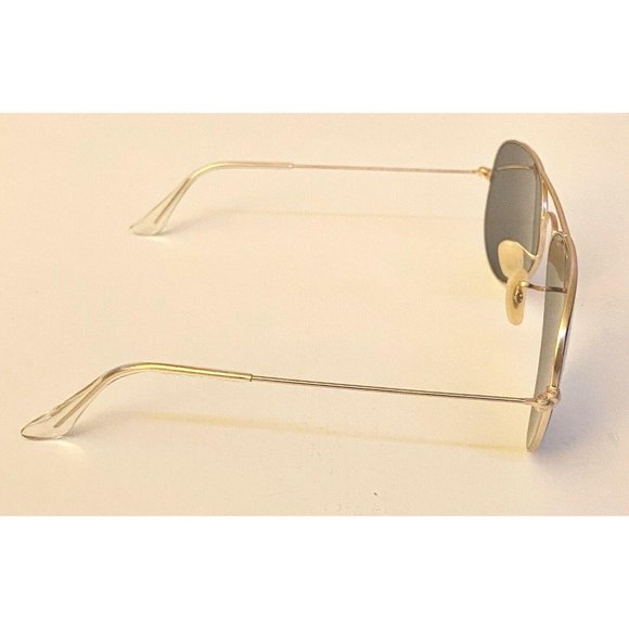 Ray Ban RB3025 Matte Gold Fashion Aviator Sunglass - Picture 11 of 12